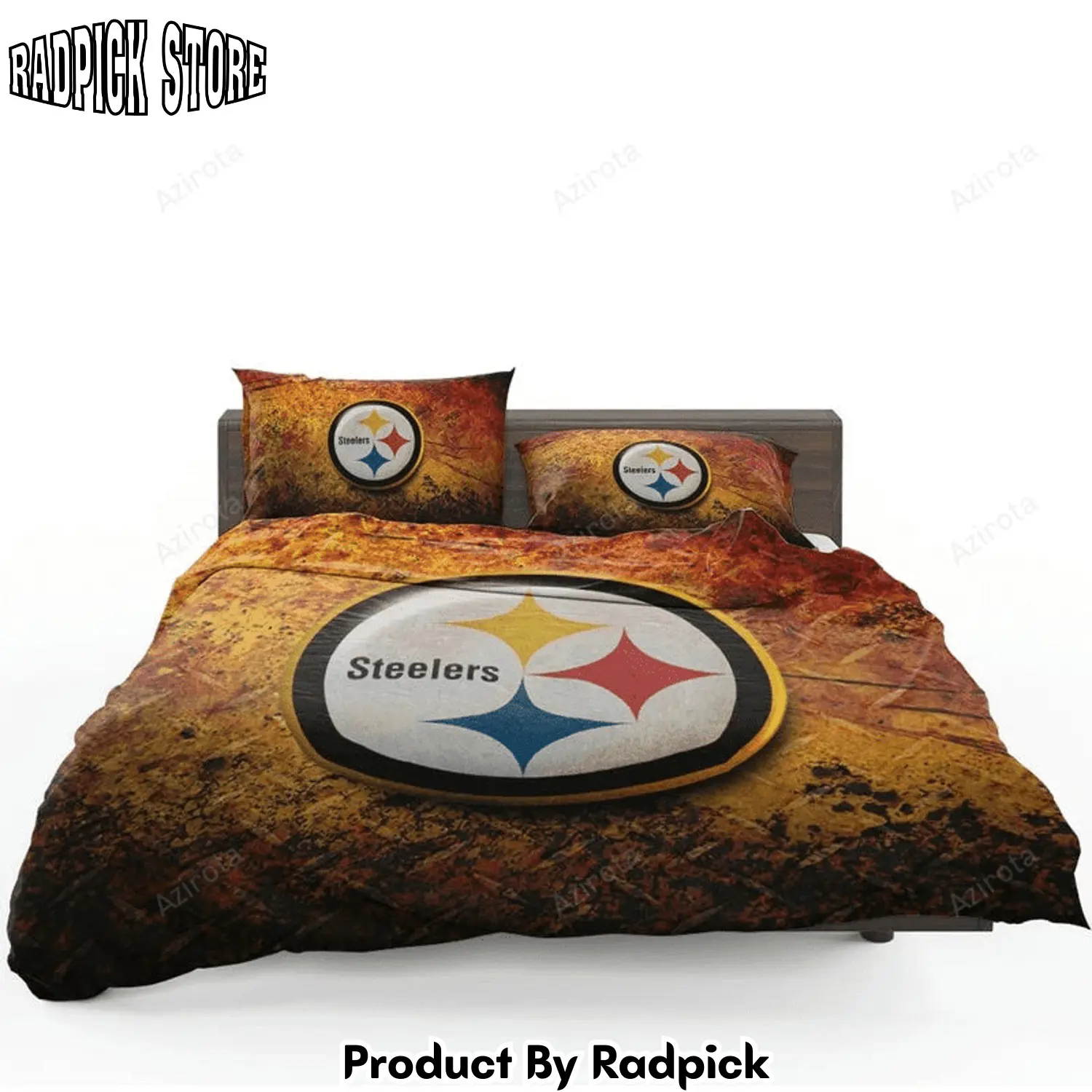 Radpick spirited team pittsburgh steelers bedding set rp3272072